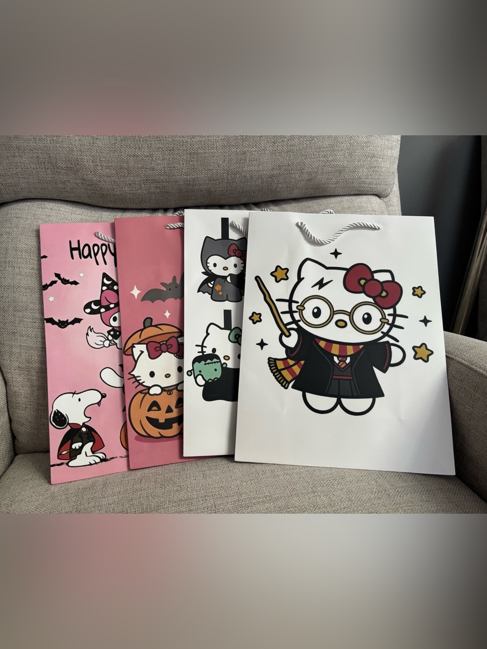 Hello Kitty Halloween Bundle of 4 Party Gift Bags -